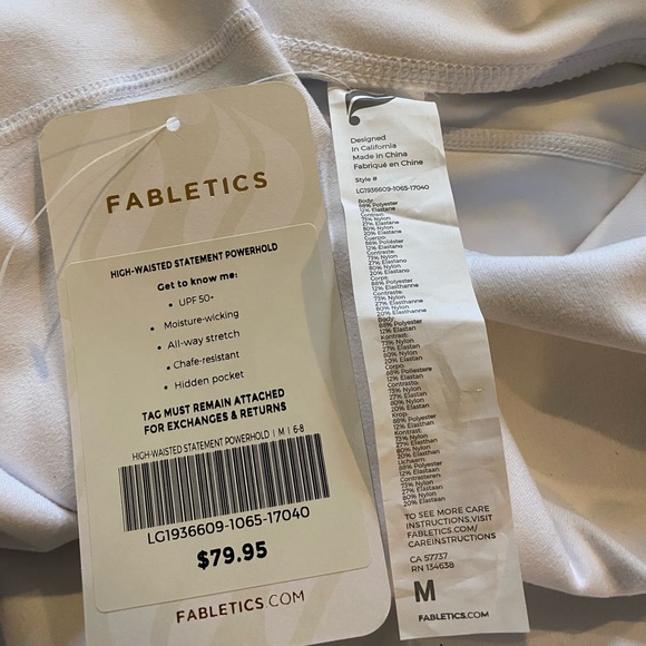 NWT FABLETICS STATEMENT POWERHOLD LEGGINGS - Picture 4 of 4